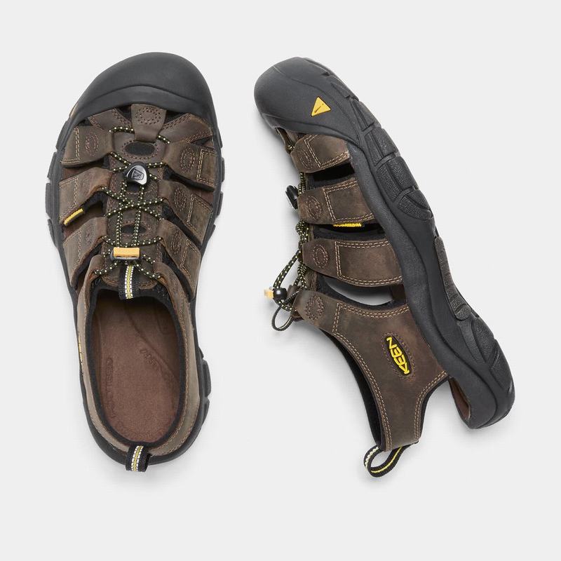 Keen Newport Mens Sandals Chocolate/Black Online (6895-TEYOB)